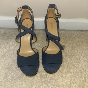Michael Kors Navy Strappy Heels